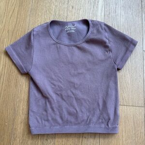 Urban Outfitters Lavender Ribbed Crop Top